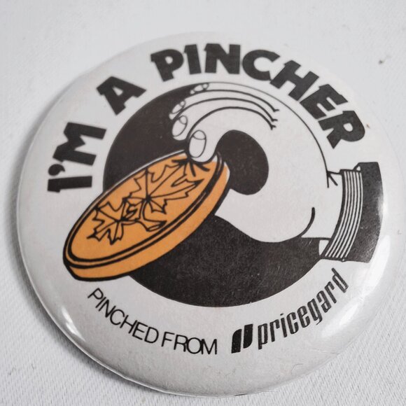 Lot of 12 1970s Vintage Promotional Pinback Buttons (12) "I'M A PINCHER" - Picture 5 of 5
